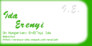 ida erenyi business card